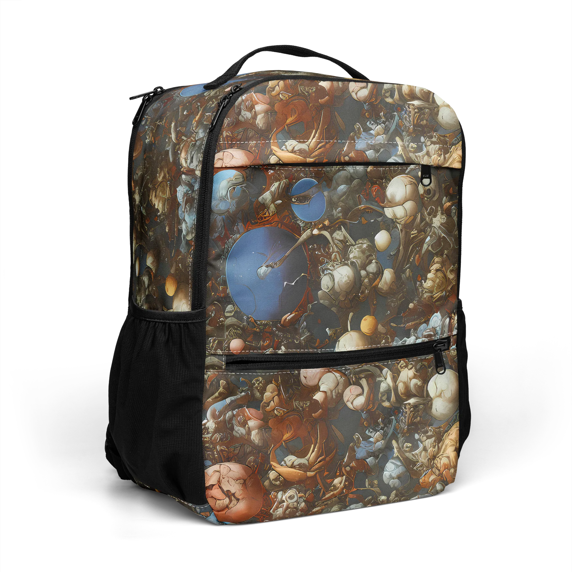 Sculptural Chaos on Utility Backpack — Right Front