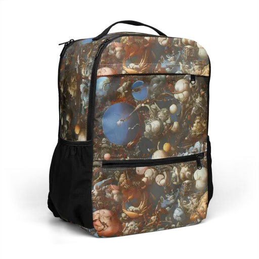 Sculptural Chaos on a Utility Backpack