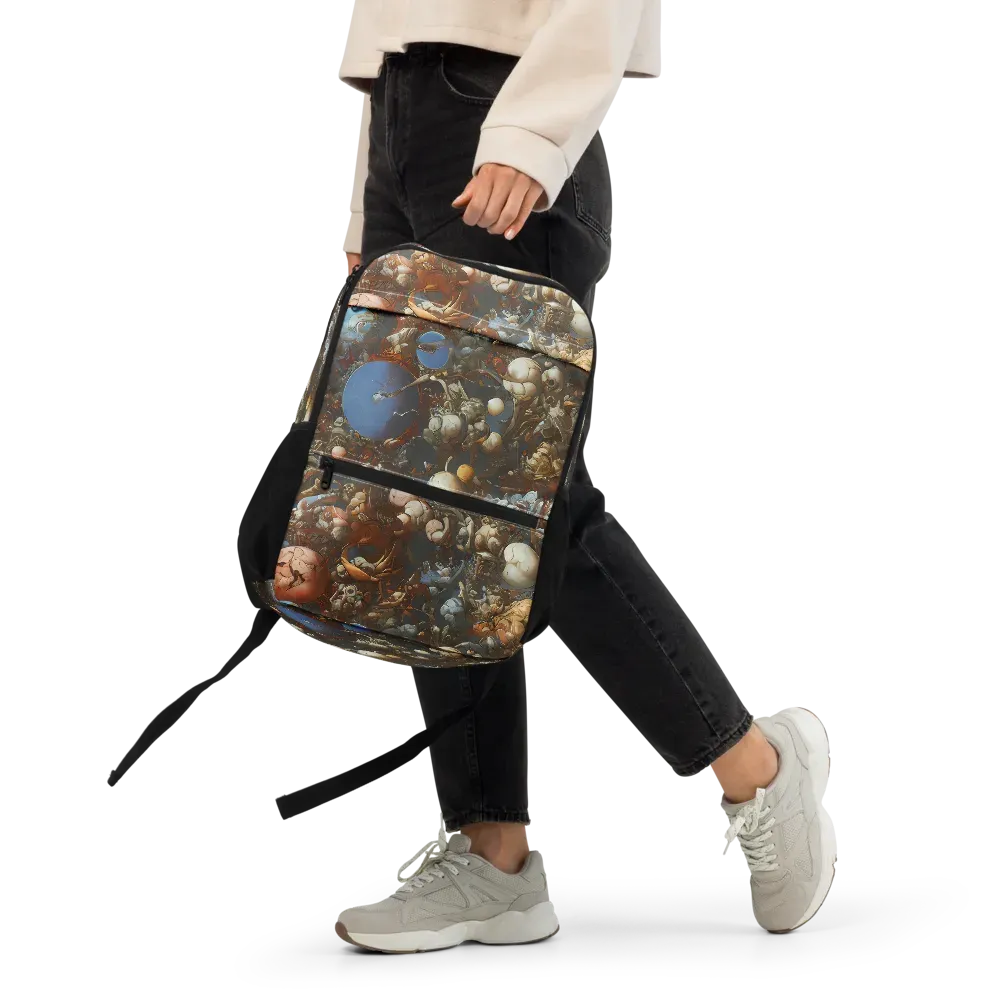 Sculptural Chaos on Utility Backpack — Front