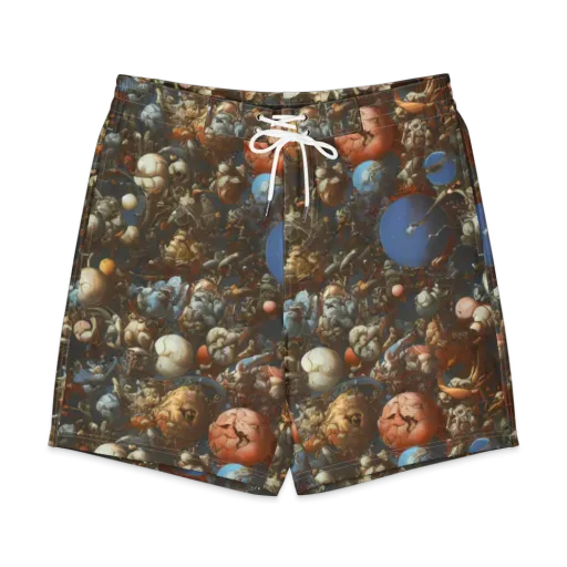 Sculptural Chaos on a Men's Board Shorts