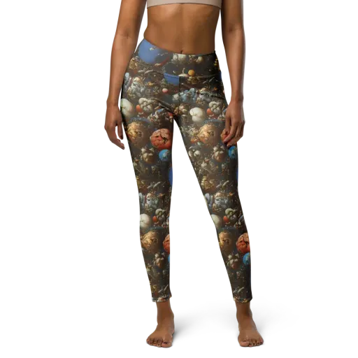 Sculptural Chaos on a Yoga Leggings