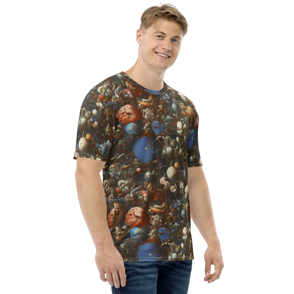Sculptural Chaos on Men's Crew Neck T-Shirt — Right