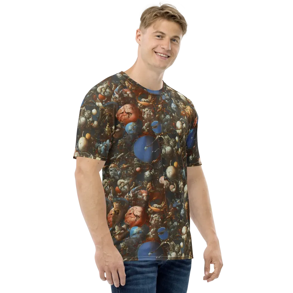Sculptural Chaos on Men's Crew Neck T-Shirt — Right
