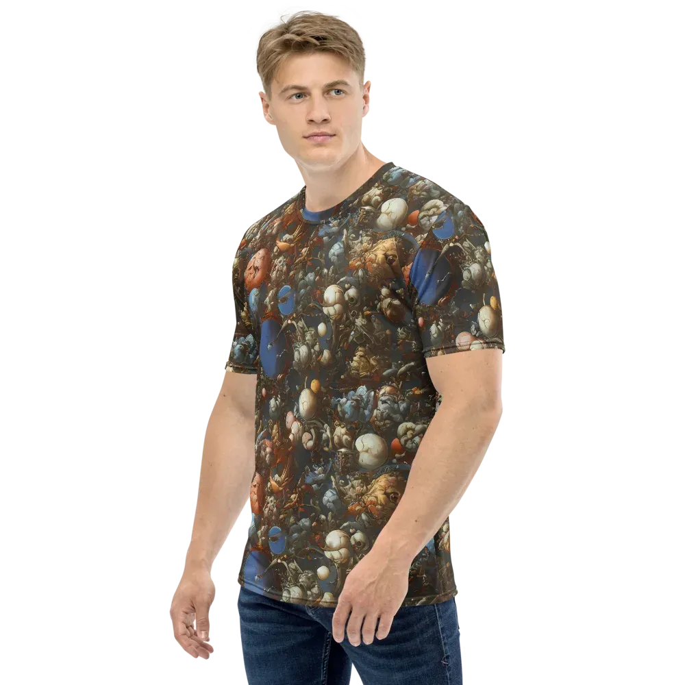 Sculptural Chaos on Men's Crew Neck T-Shirt — Left