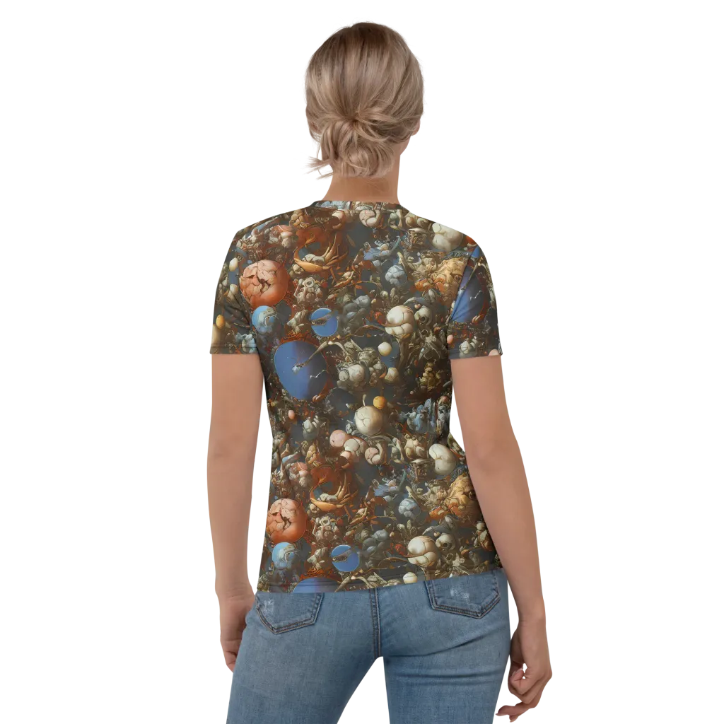 Sculptural Chaos on Women's Crew Neck T-Shirt — Back