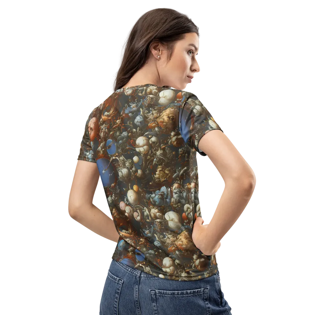 Sculptural Chaos on Women's Crew Neck T-Shirt — Back