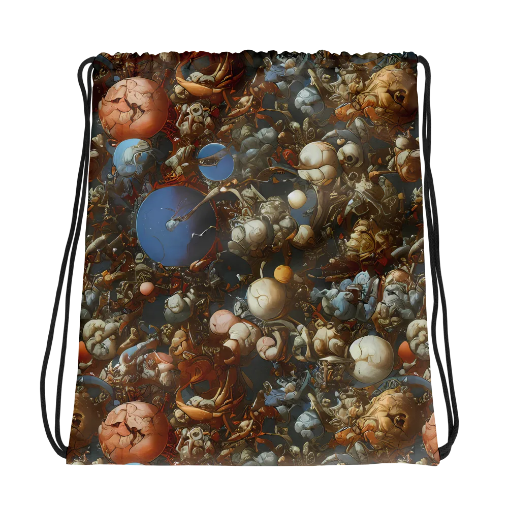 Sculptural Chaos on Drawstring Bag — Photo