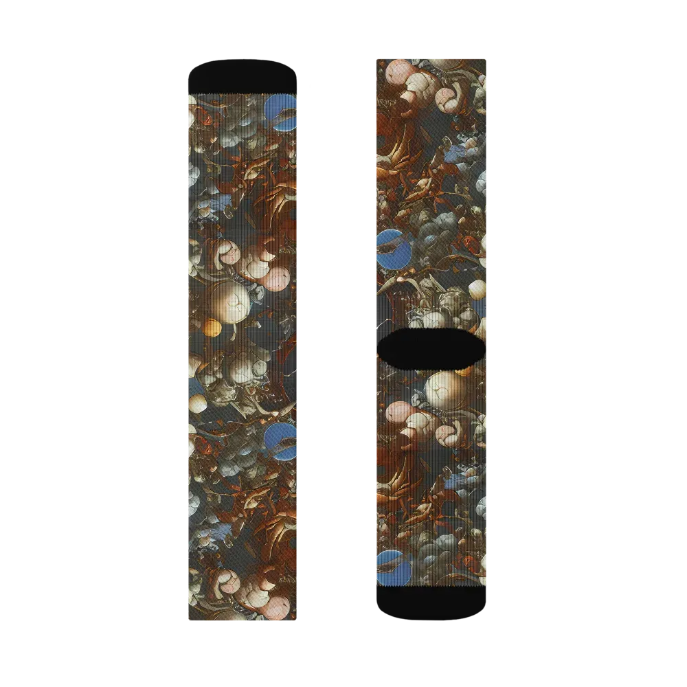 Sculptural Chaos on Socks — Right Sock
