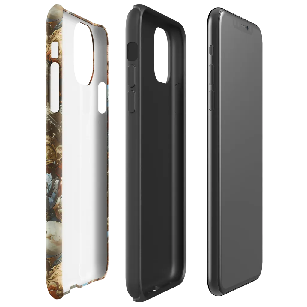 Sculptural Chaos on Tough Case for iPhone® — Right