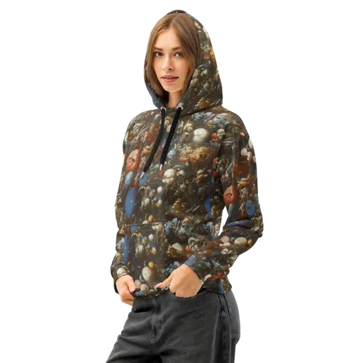 Sculptural Chaos on a Cotton Hoodie