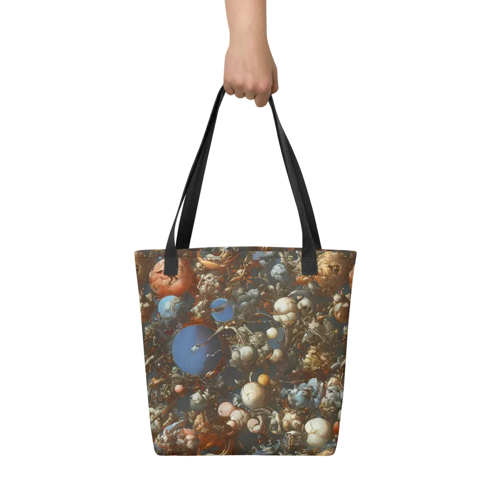 Sculptural Chaos on Tote Bag — Front