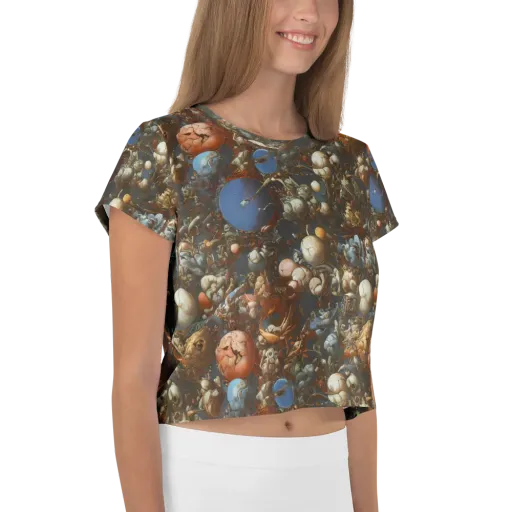 Sculptural Chaos on a Crop Tee