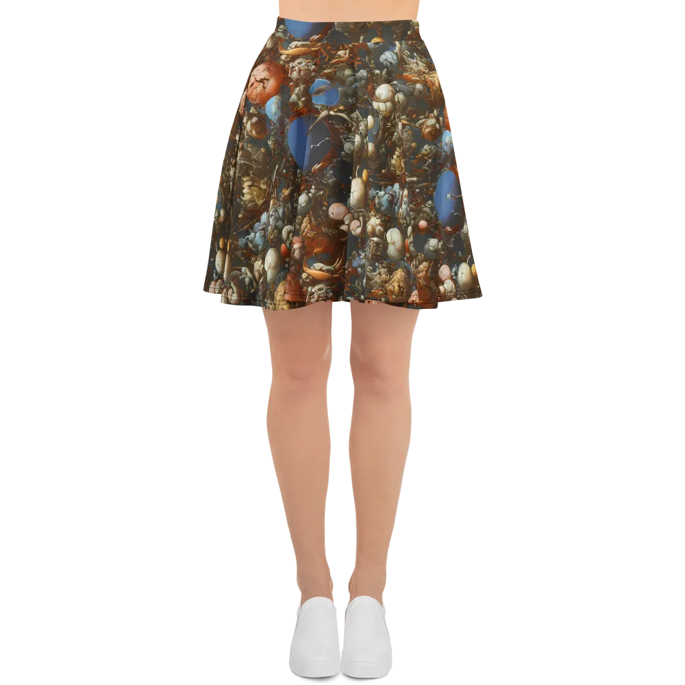 Sculptural Chaos on Skater Skirt — Front