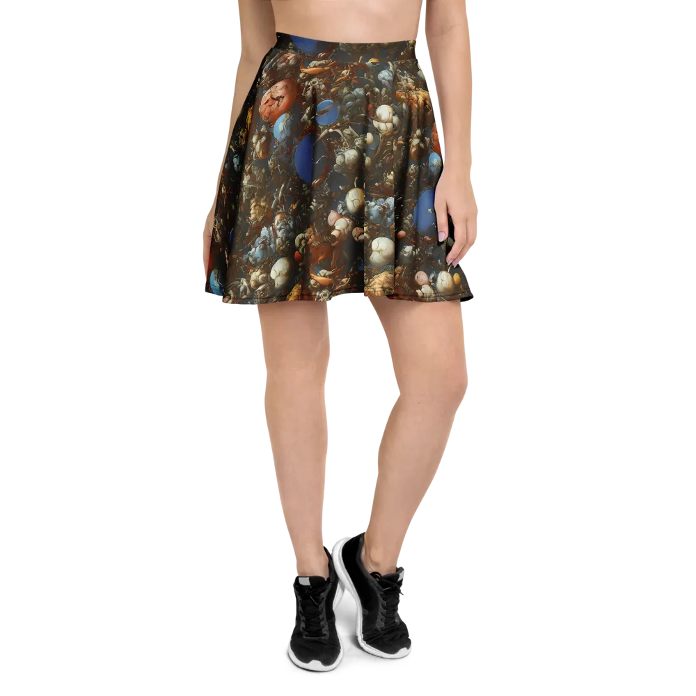 Sculptural Chaos on Skater Skirt — Front