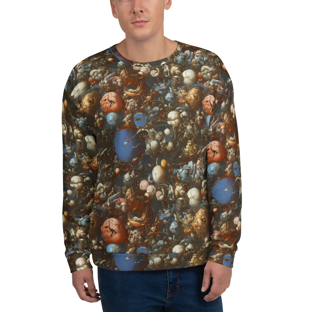 Sculptural Chaos on Sweatshirt — Front