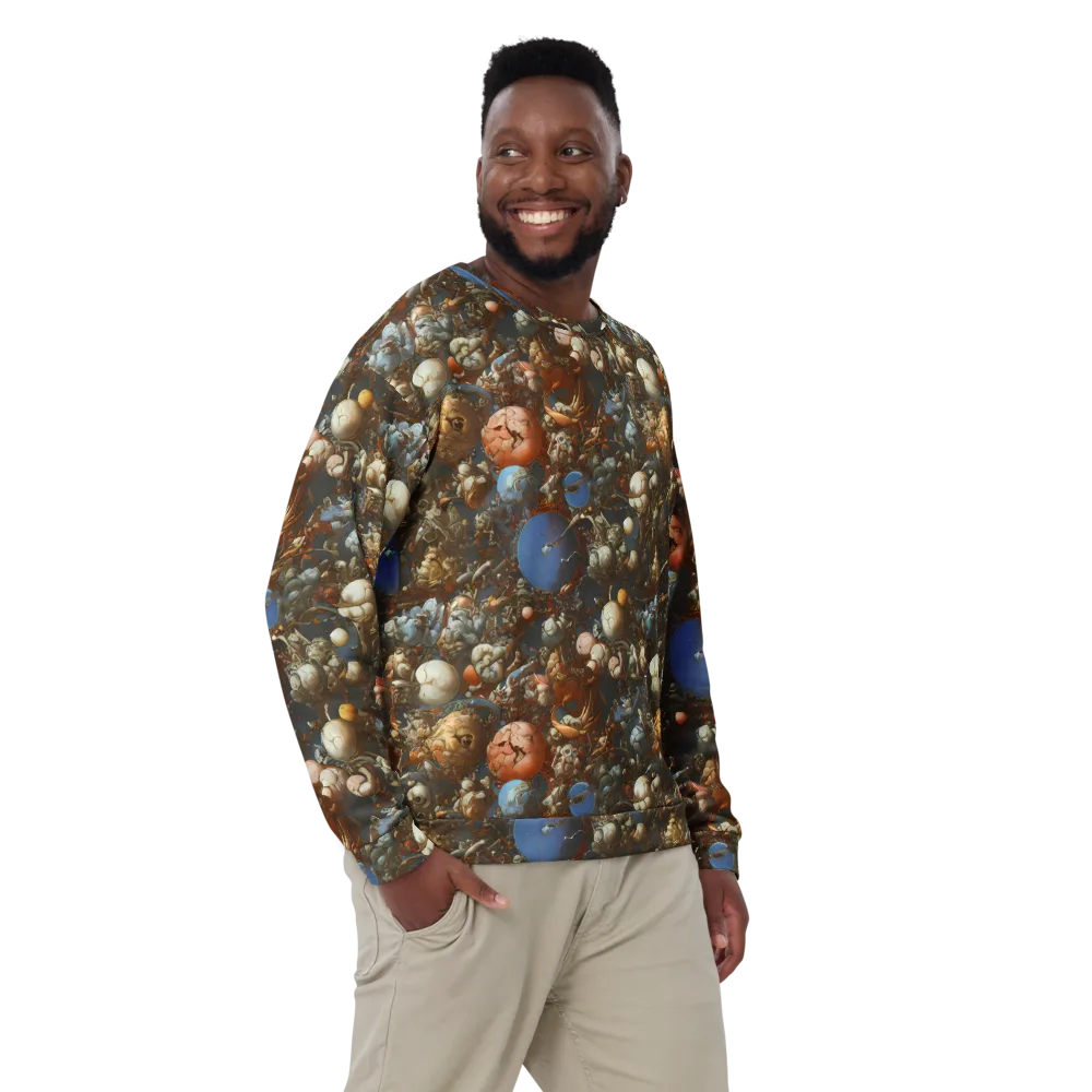 Sculptural Chaos on Sweatshirt — Front