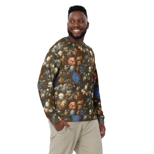 Sculptural Chaos on a Sweatshirt