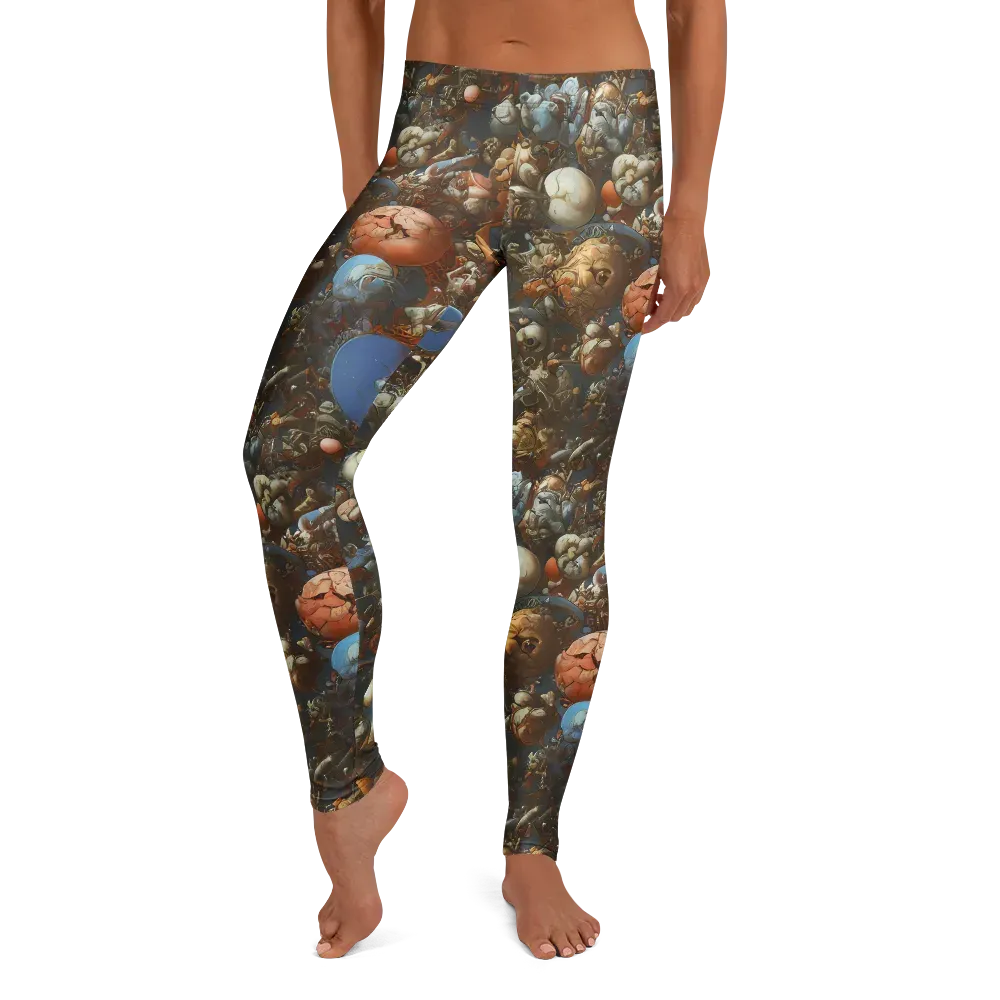 Sculptural Chaos on Leggings — Front