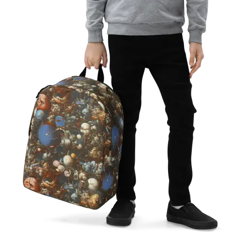 Sculptural Chaos on a Minimalist Backpack