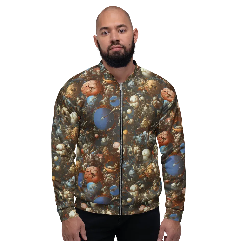Sculptural Chaos on Bomber Jacket — Front