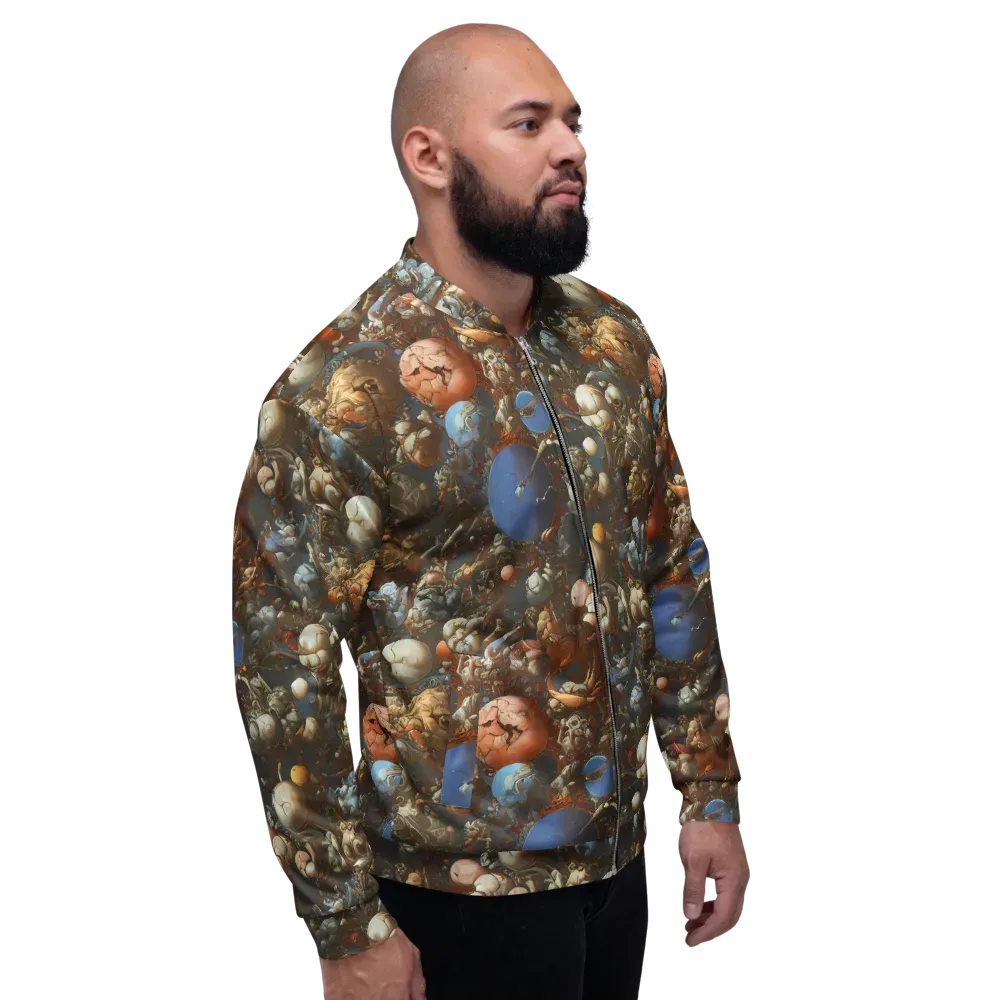 Sculptural Chaos on Bomber Jacket — Right