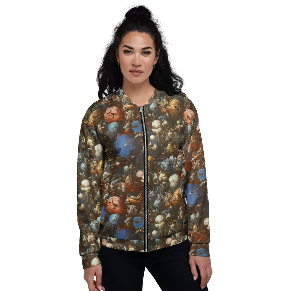 Sculptural Chaos on Bomber Jacket — Front