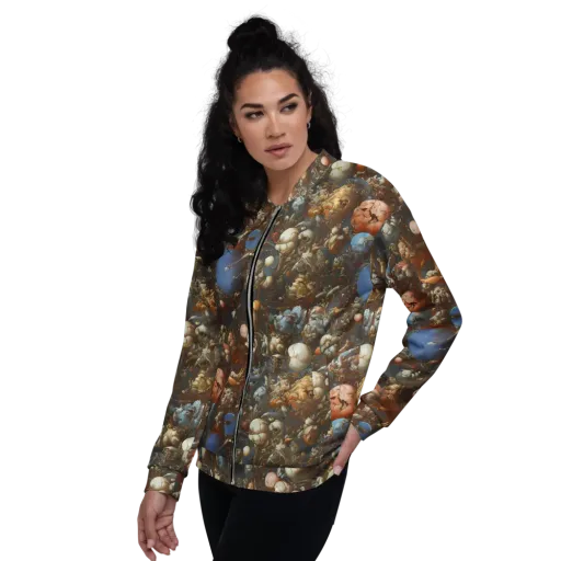 Sculptural Chaos on a Bomber Jacket