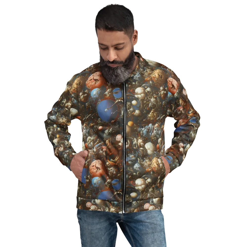 Sculptural Chaos on Bomber Jacket — Front