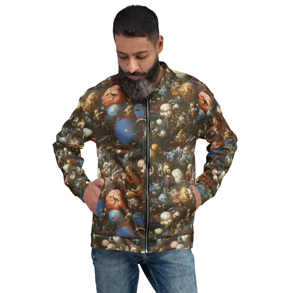 Sculptural Chaos on Bomber Jacket — Front