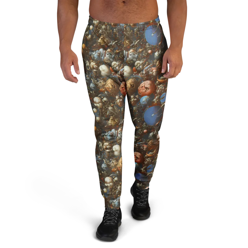 Sculptural Chaos on Men's Joggers — Front