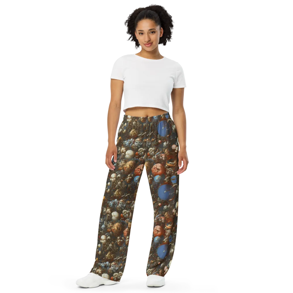Sculptural Chaos on Wide-Leg Pants — Front