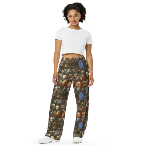 Sculptural Chaos on a Wide-Leg Pants