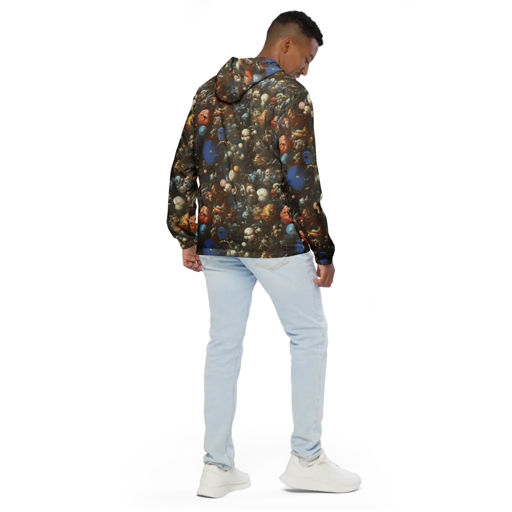 Sculptural Chaos on Men's Windbreaker — Back