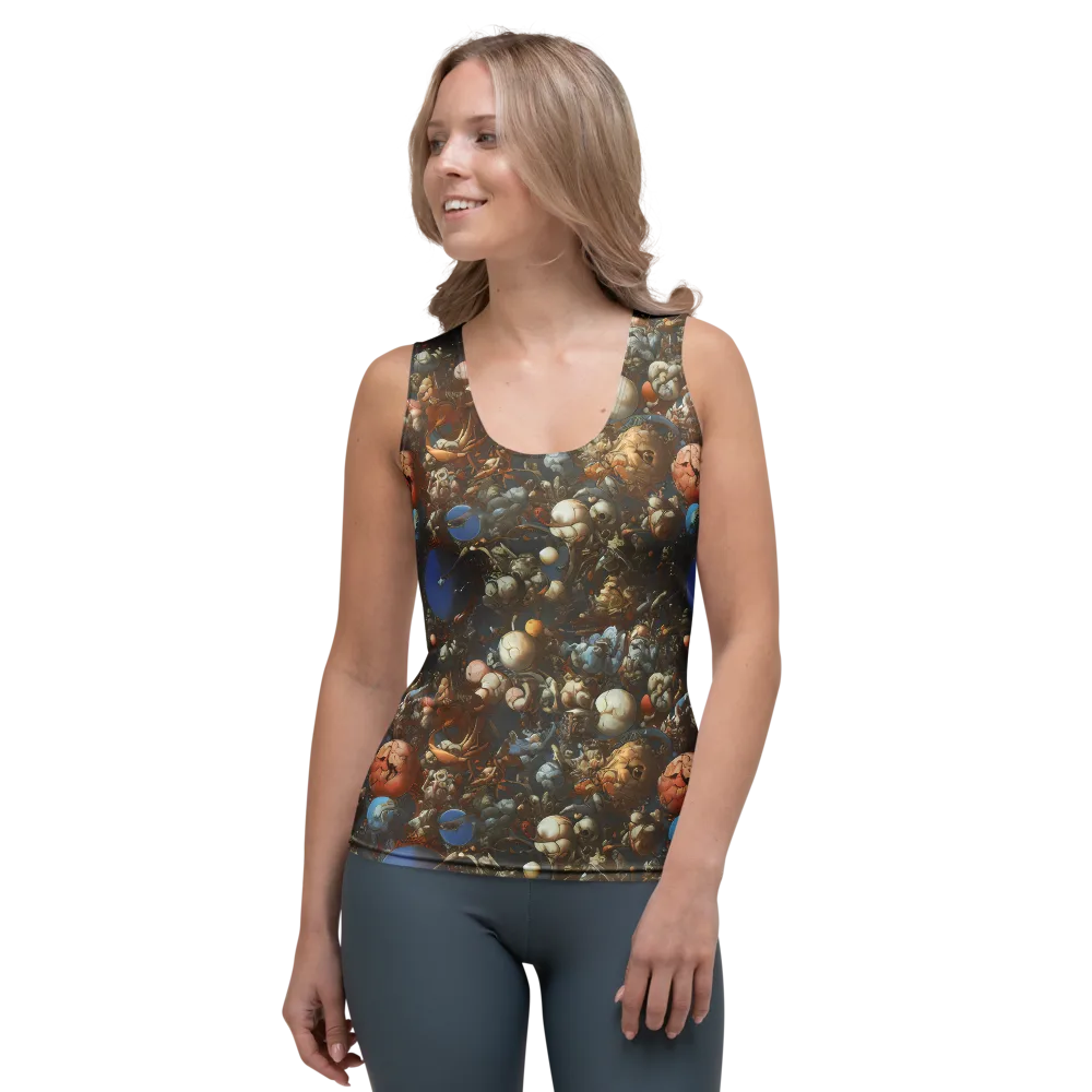 Sculptural Chaos on Women's Tank Top — Front