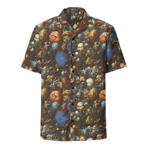 Sculptural Chaos on a Button Shirt