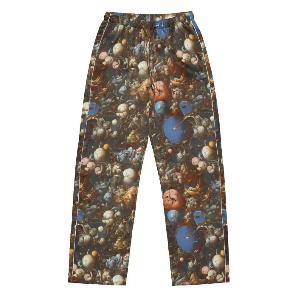 Sculptural Chaos on Women's Pajama Pants — Front
