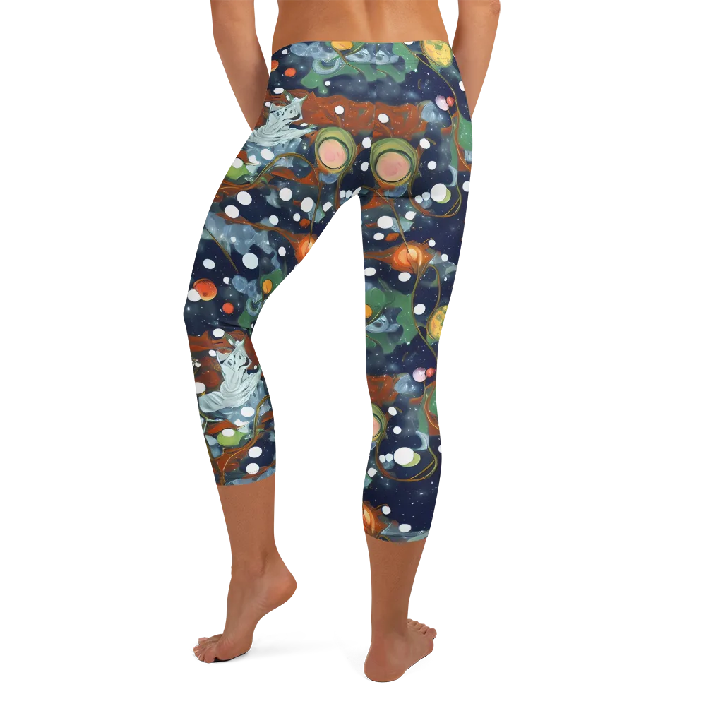 Indigo Wilds on Capri Leggings — Back