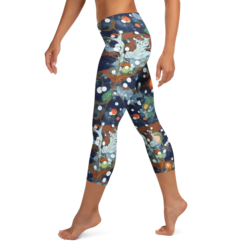 Indigo Wilds on Capri Leggings — Left