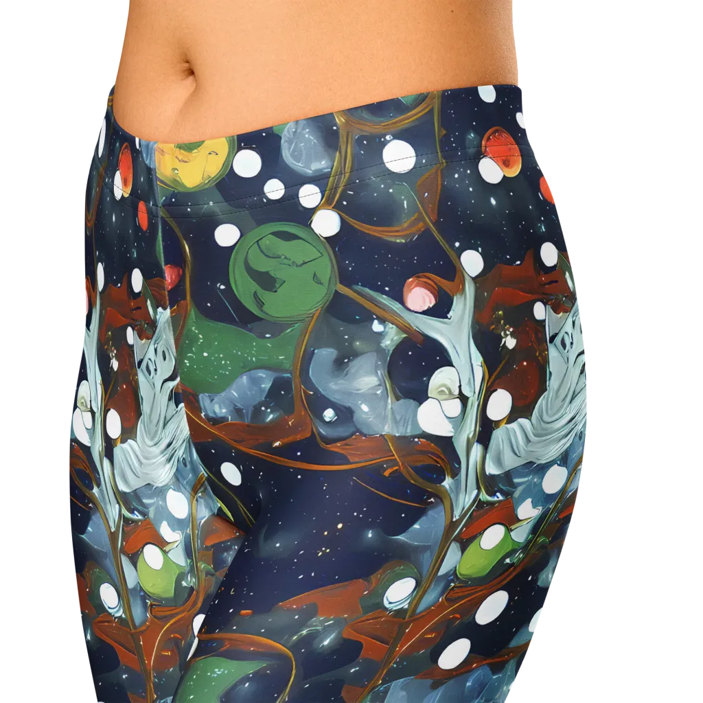 Indigo Wilds on Capri Leggings — Zoomed-in