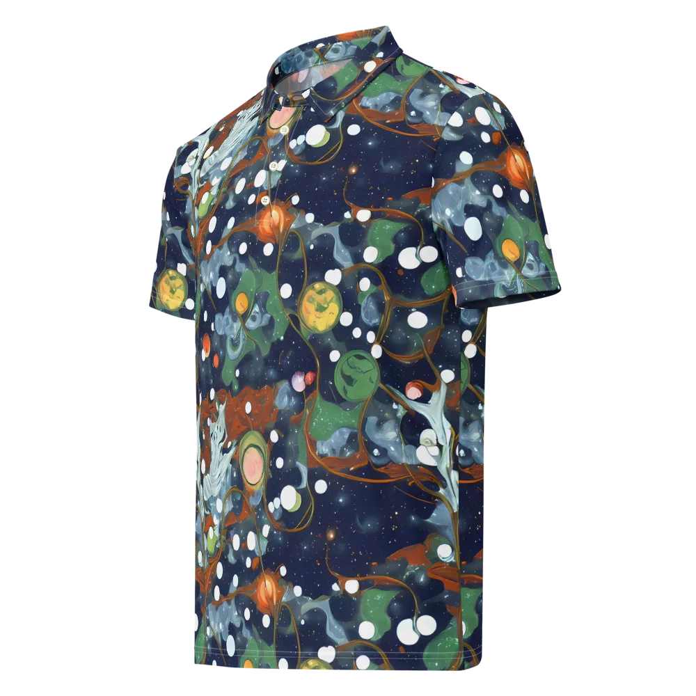 Indigo Wilds on Men's Slim Fit Polo Shirt — Left Front