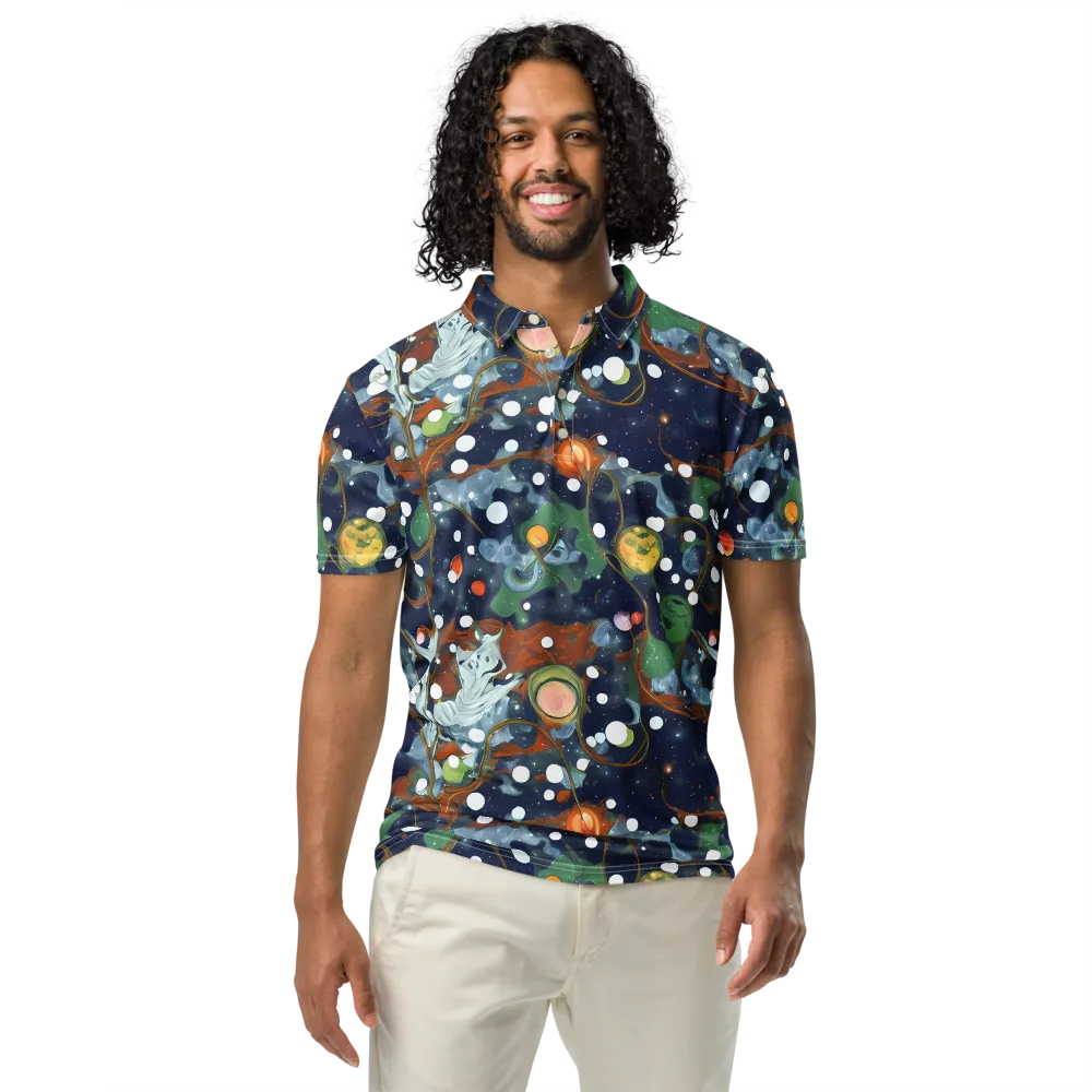 Indigo Wilds on Men's Slim Fit Polo Shirt — Front