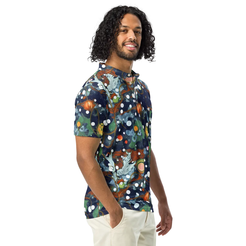 Indigo Wilds on Men's Slim Fit Polo Shirt — Right Front