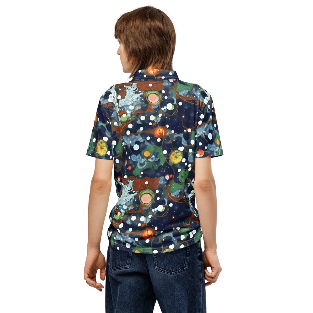 Indigo Wilds on Men's Slim Fit Polo Shirt — Back