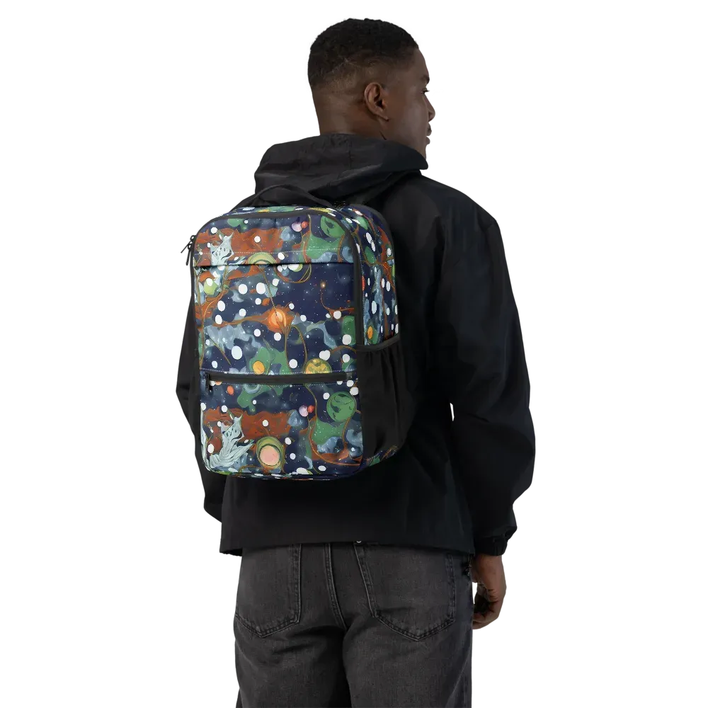 Indigo Wilds on Utility Backpack — Back