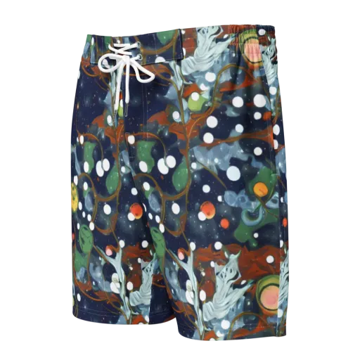 Indigo Wilds on a Men's Board Shorts