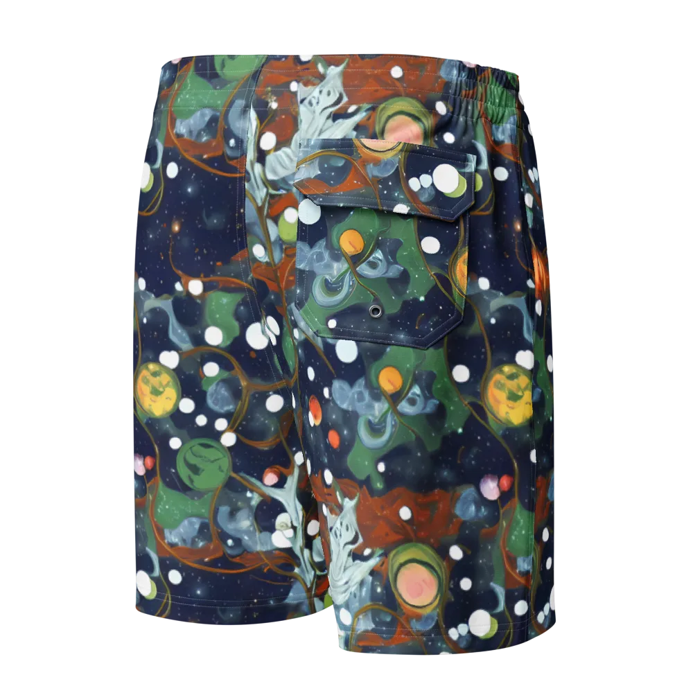 Indigo Wilds on Men's Board Shorts — Back