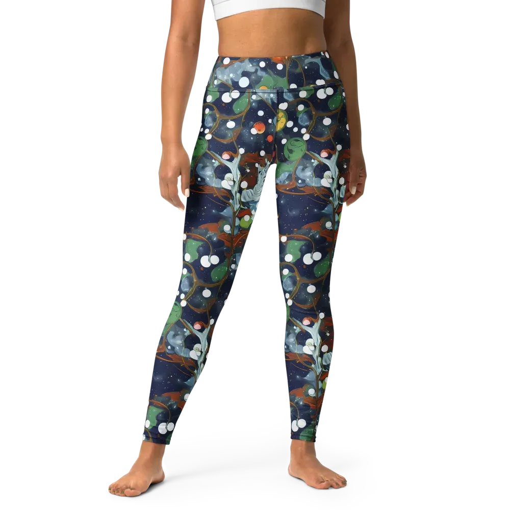 Indigo Wilds on Yoga Leggings — Front