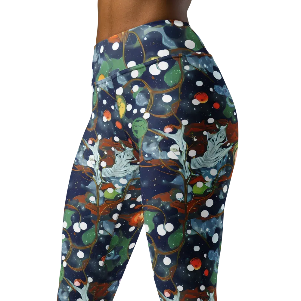 Indigo Wilds on Yoga Leggings — Left Front