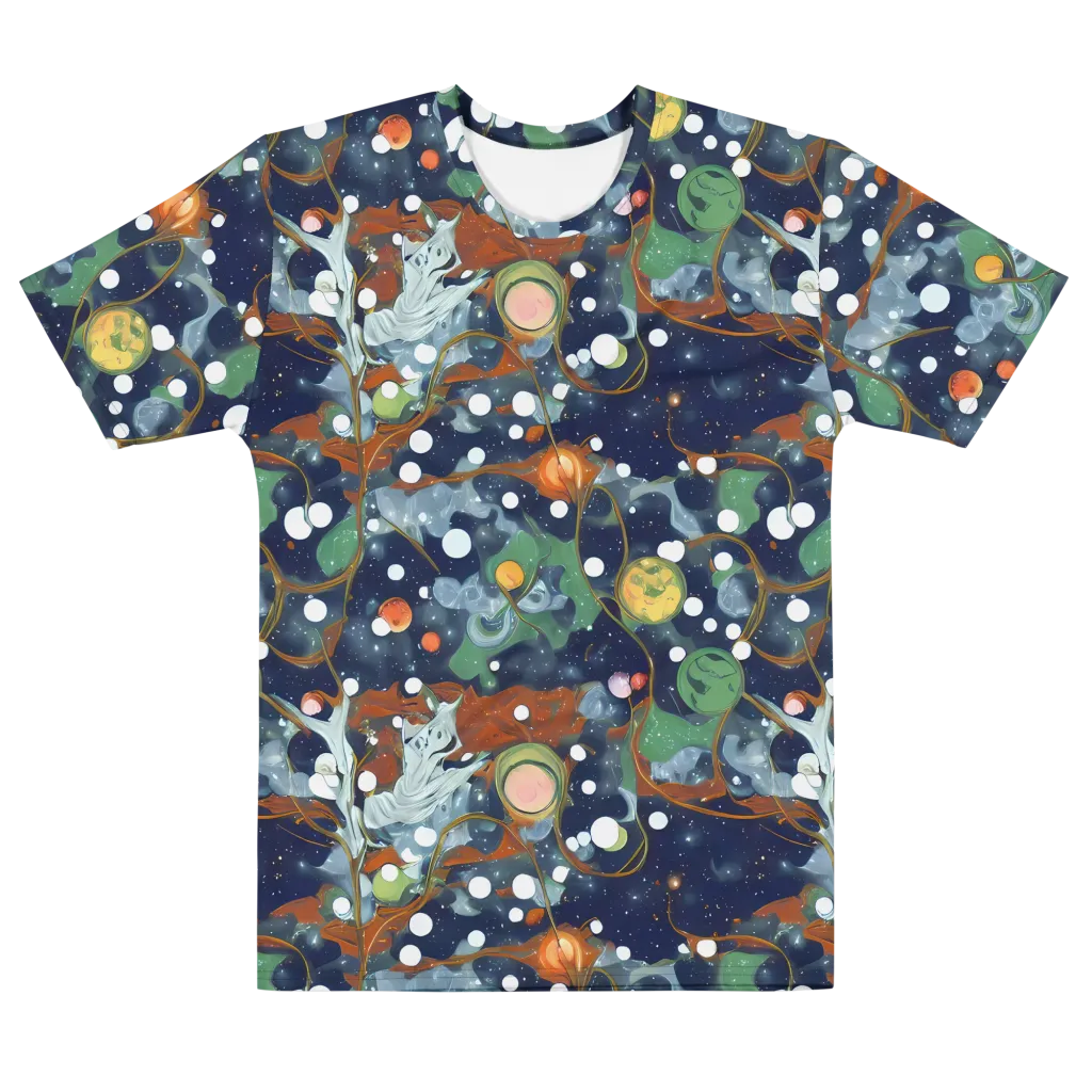 Indigo Wilds on Men's Cotton Crew Neck T-Shirt — Front