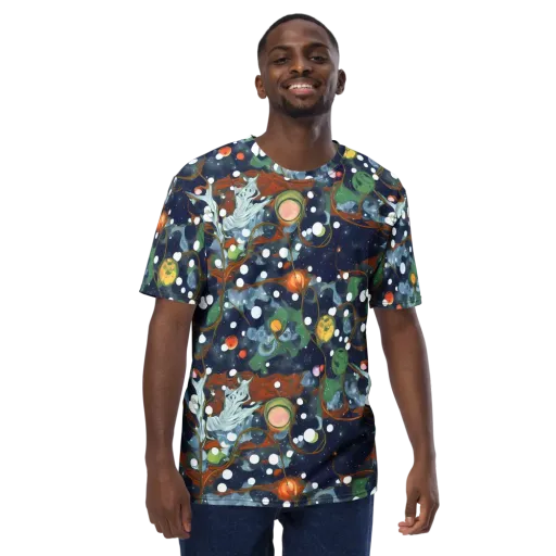 Indigo Wilds on a Men's Crew Neck T-Shirt